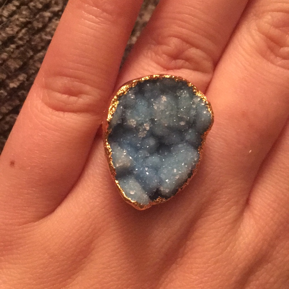 Charlene K druzy ring. Adjustable sizing